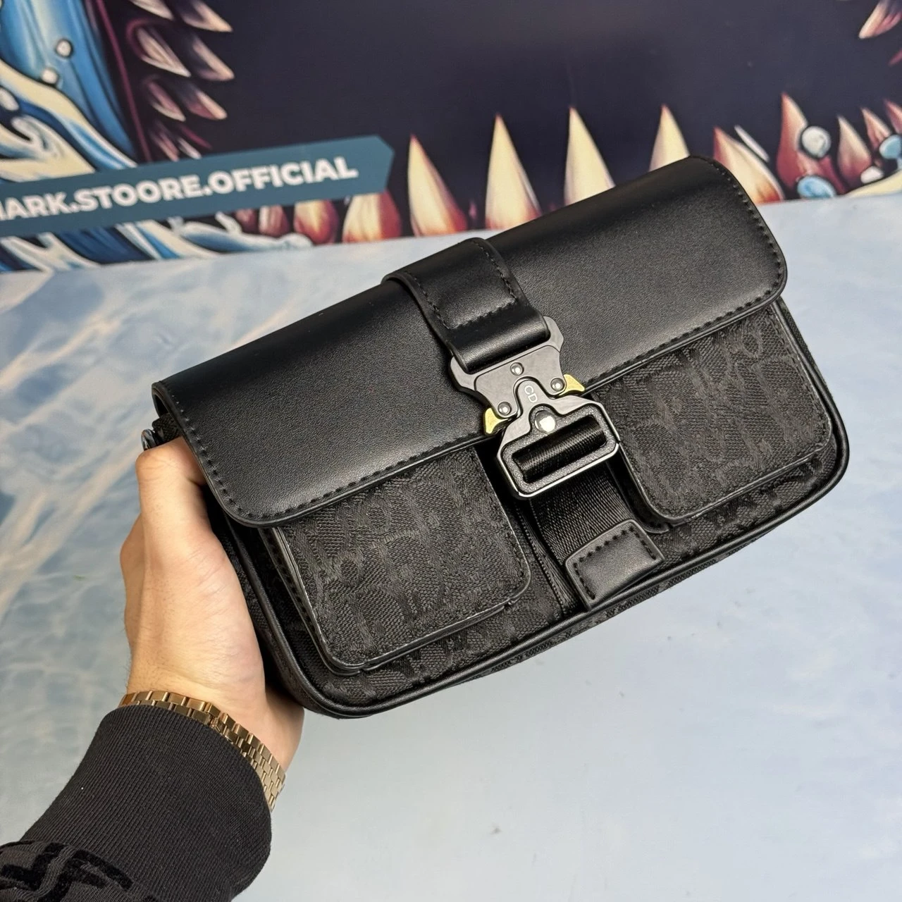 sacoche dior DB texteur black