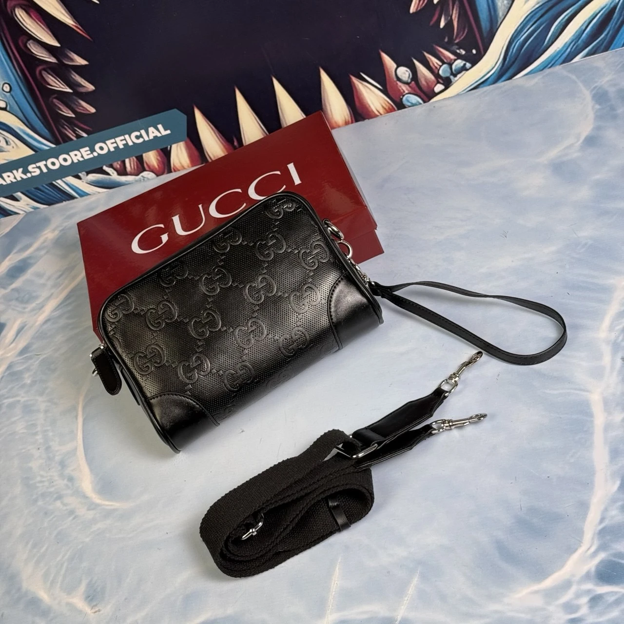 2in1 gucci black monogramme lux