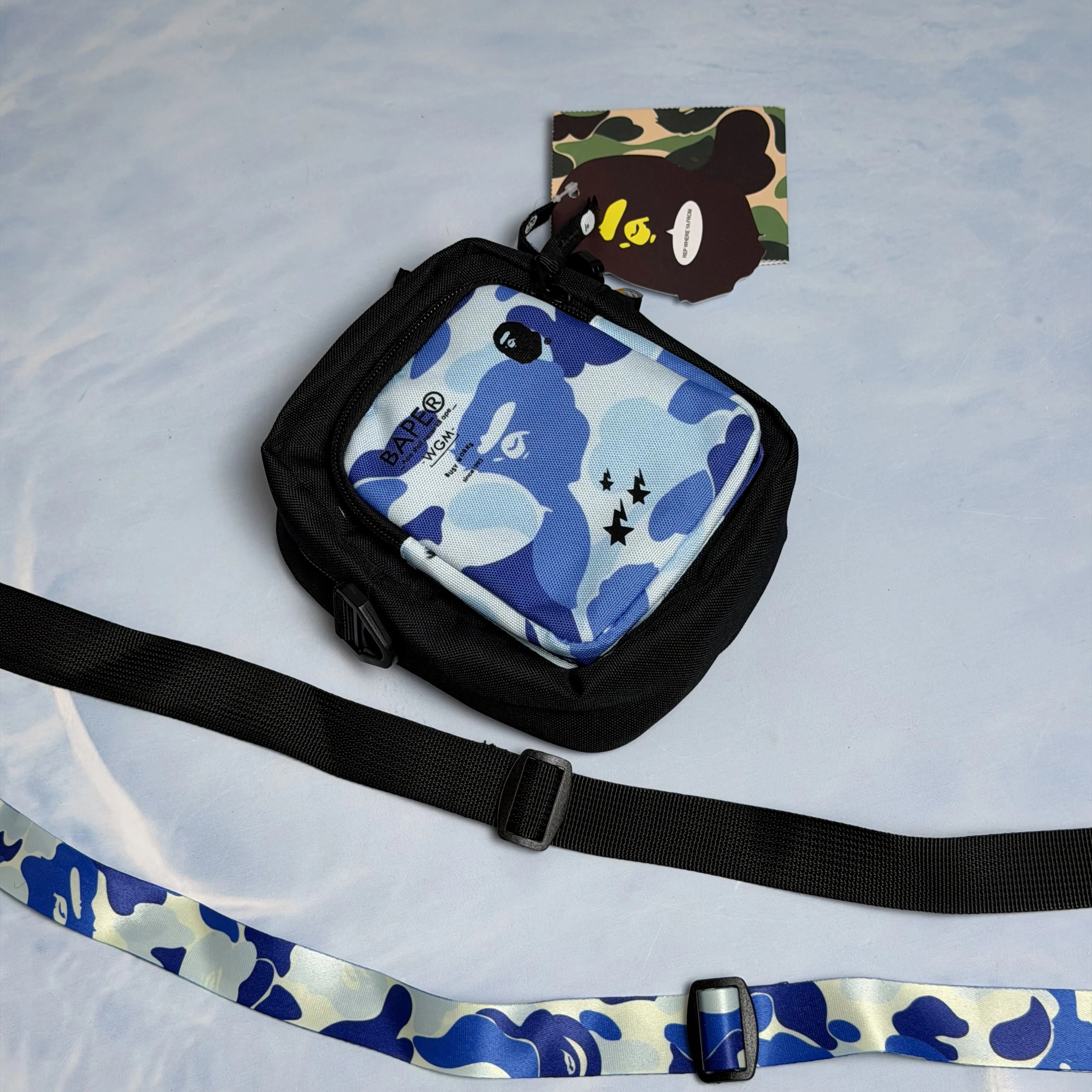 Mini sacoche Bape bleu