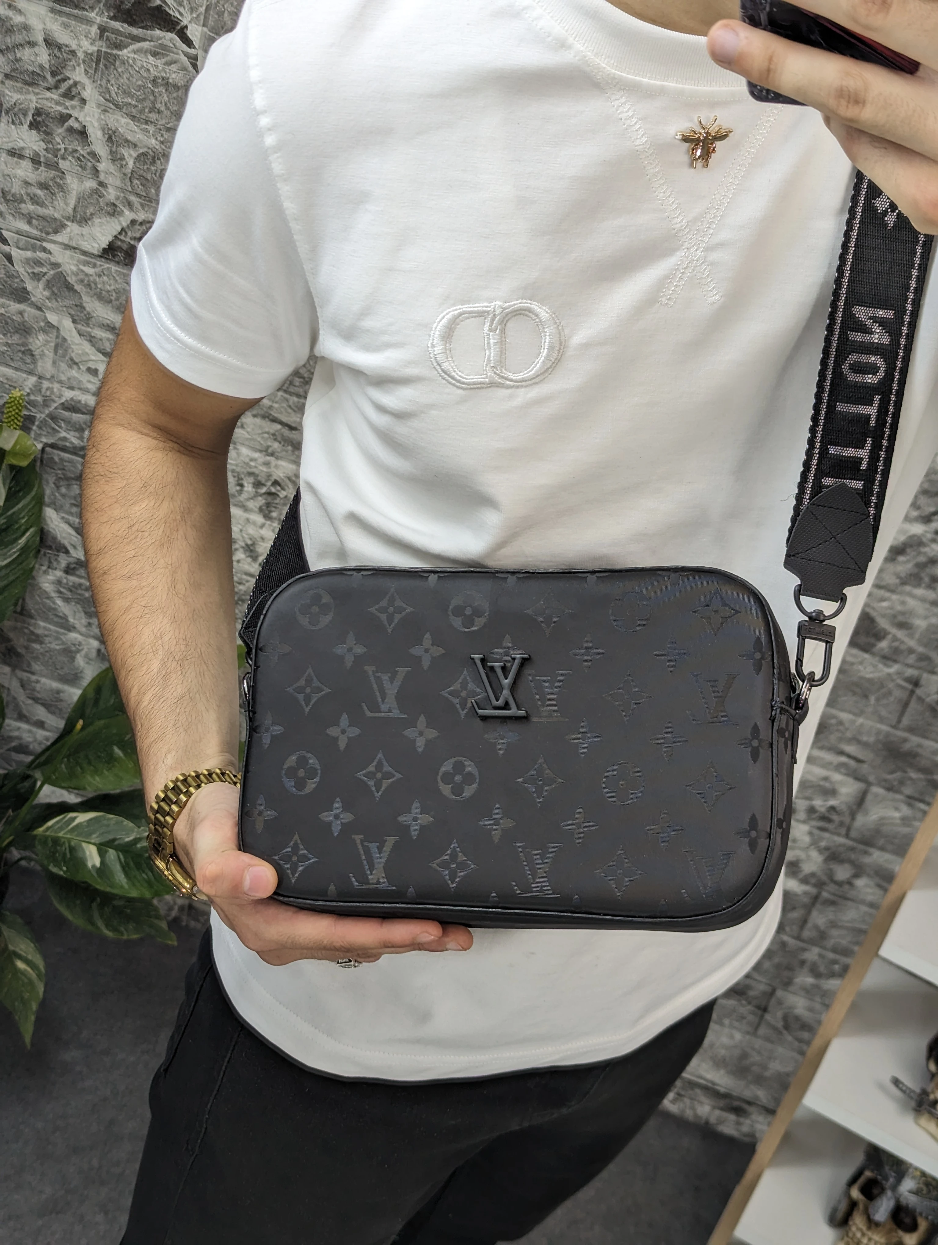 Louis Vuitton black glacé