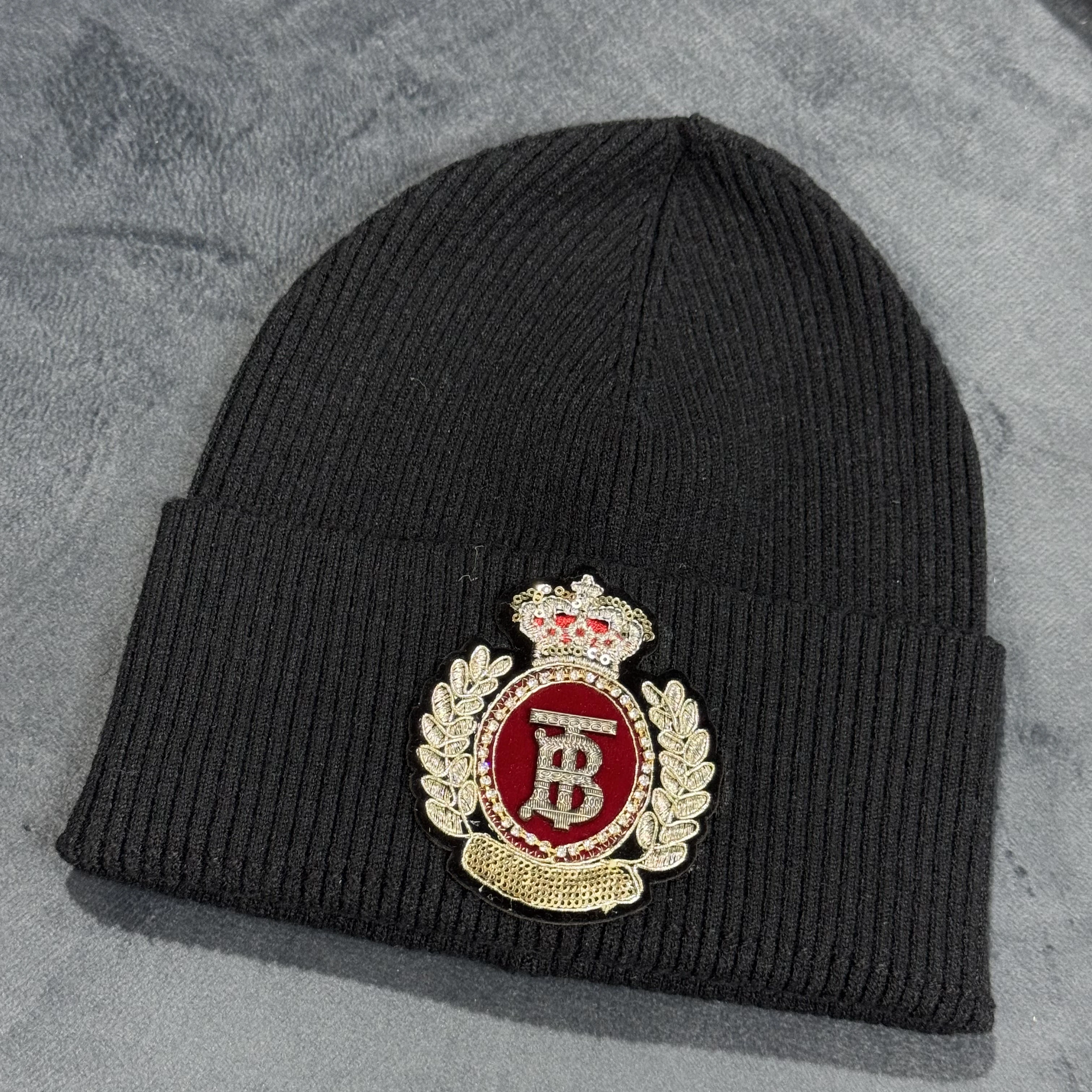 BONNET LUX BURBERRY BLACK